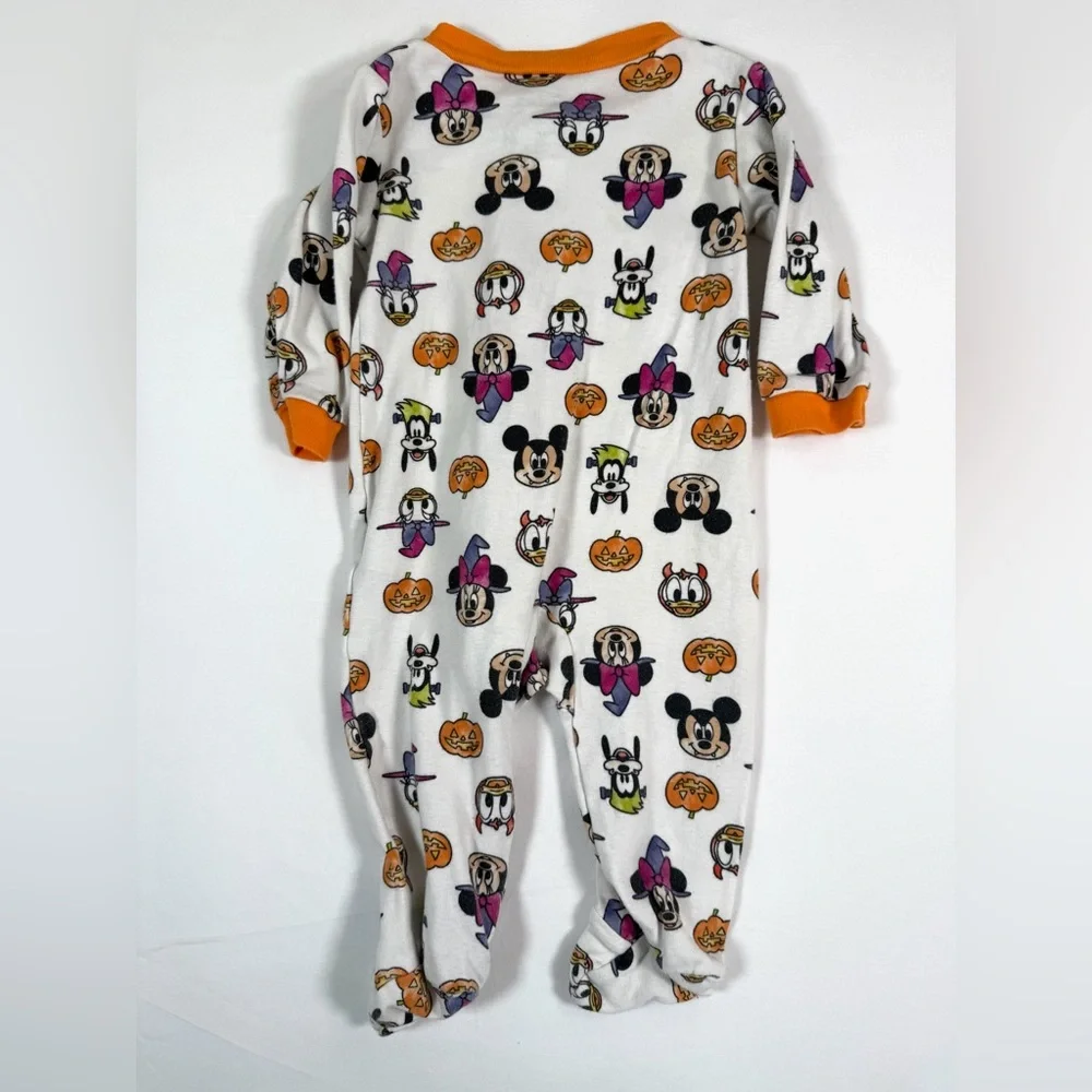 DISNEY Unisex Baby‎ Halloween Mickey Mouse & Friends Footie Pajamas Size 6-9M